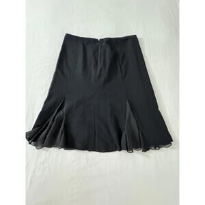 Tape Measure TZMU0654 Women's Rear Zip Black Godet Skirt Size 6